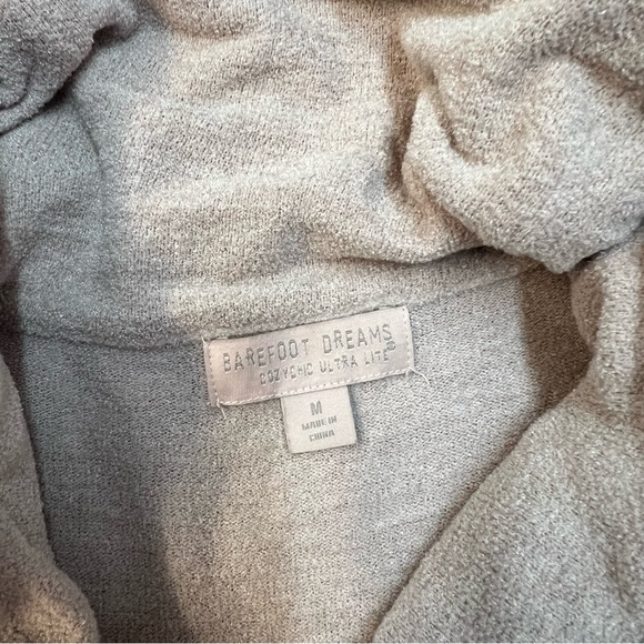 Barefoot Dreams Sweater Womens Medium Pink Cozy Chic Coastal Cowl Neck Tunic - Picture 4 of 7